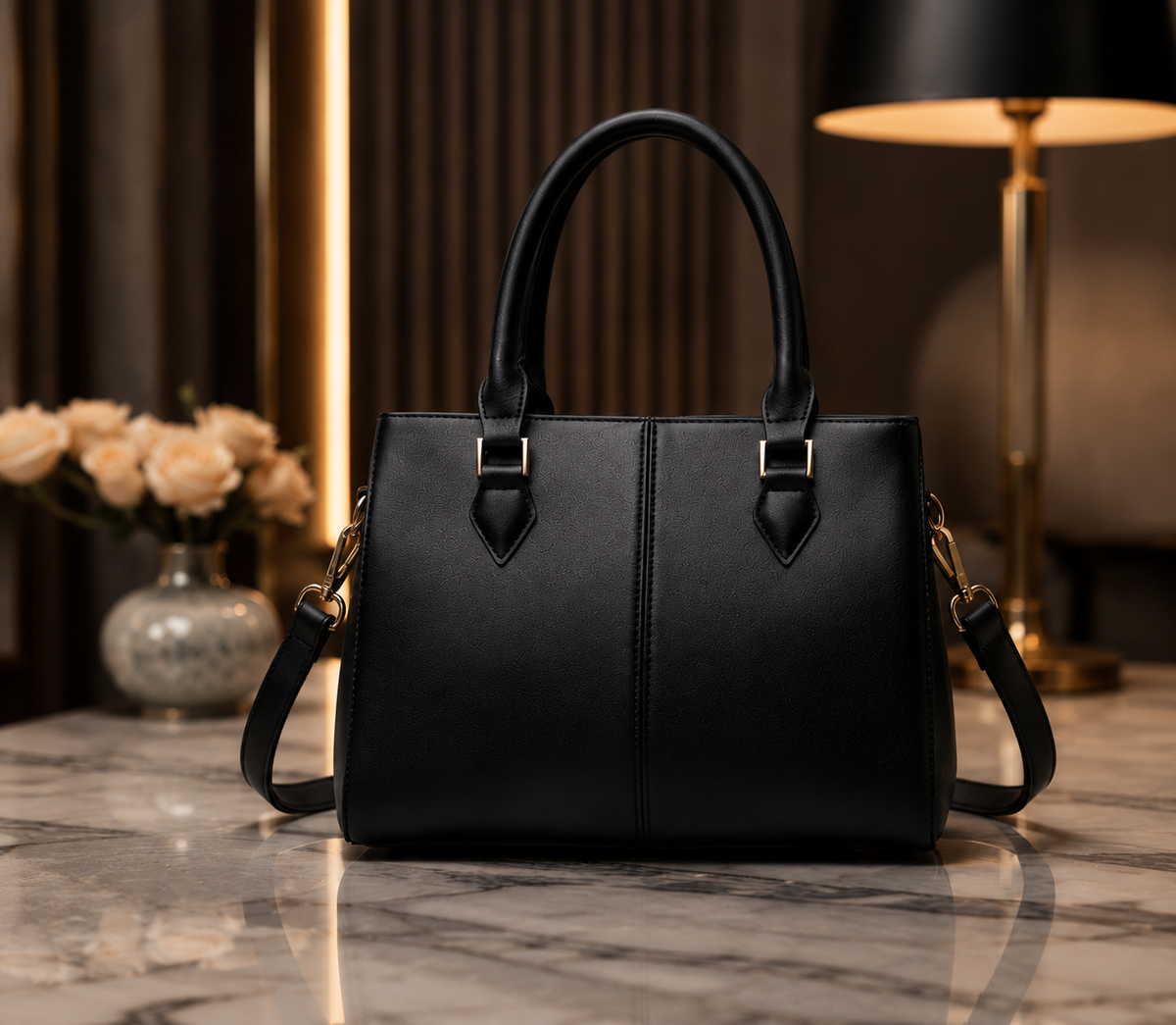 Bolso negro elegante Velara™