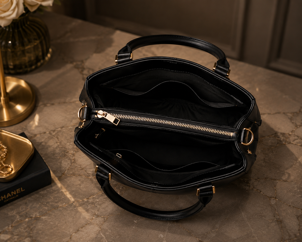 Elegant black Velara™ bag | Premium and sophisticated design