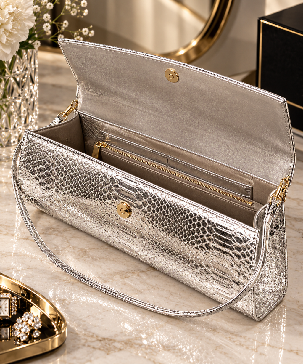 Bolso LUMIÈRE Silver – Luxury Collection ✨🩶