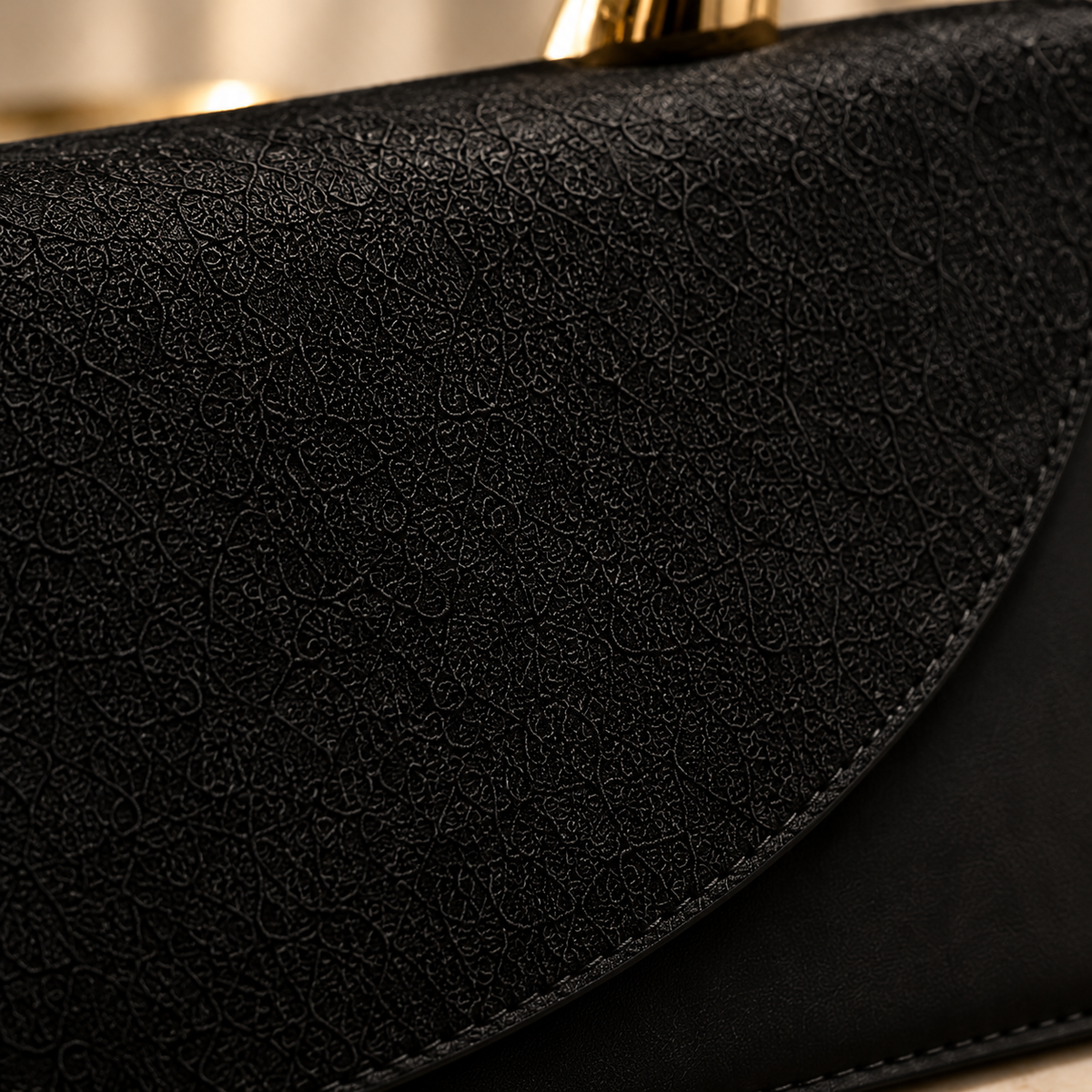 Bolso ÉLÉGANCE Noir – Asa Dorada 🖤✨