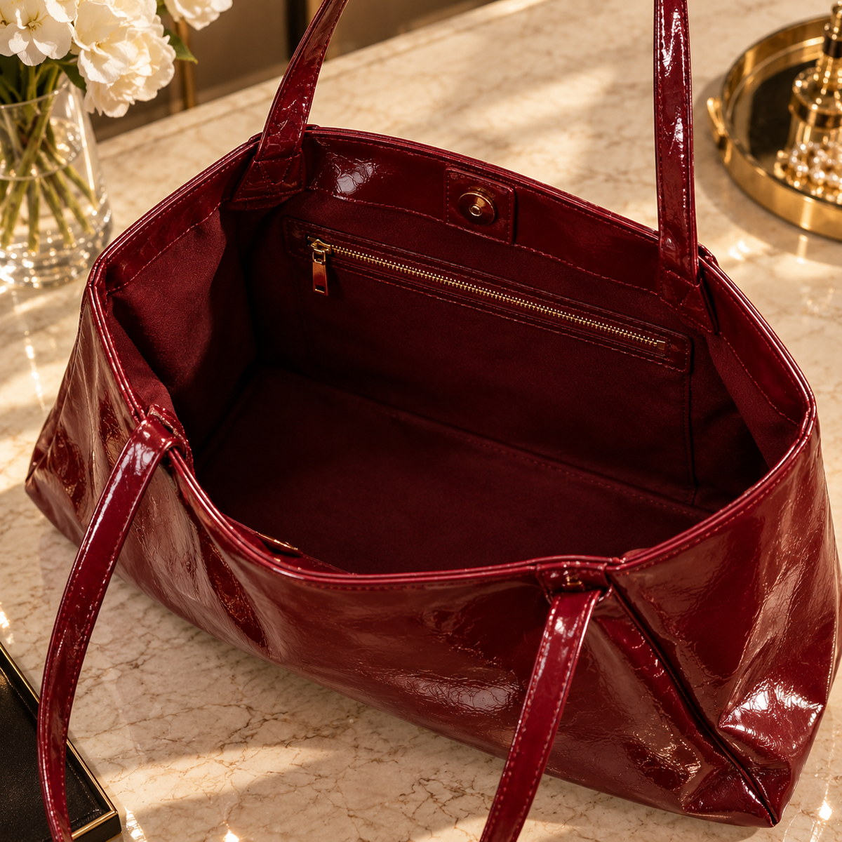 BORDEAUX PRIVÉ — Bolso Tote Granate🍷